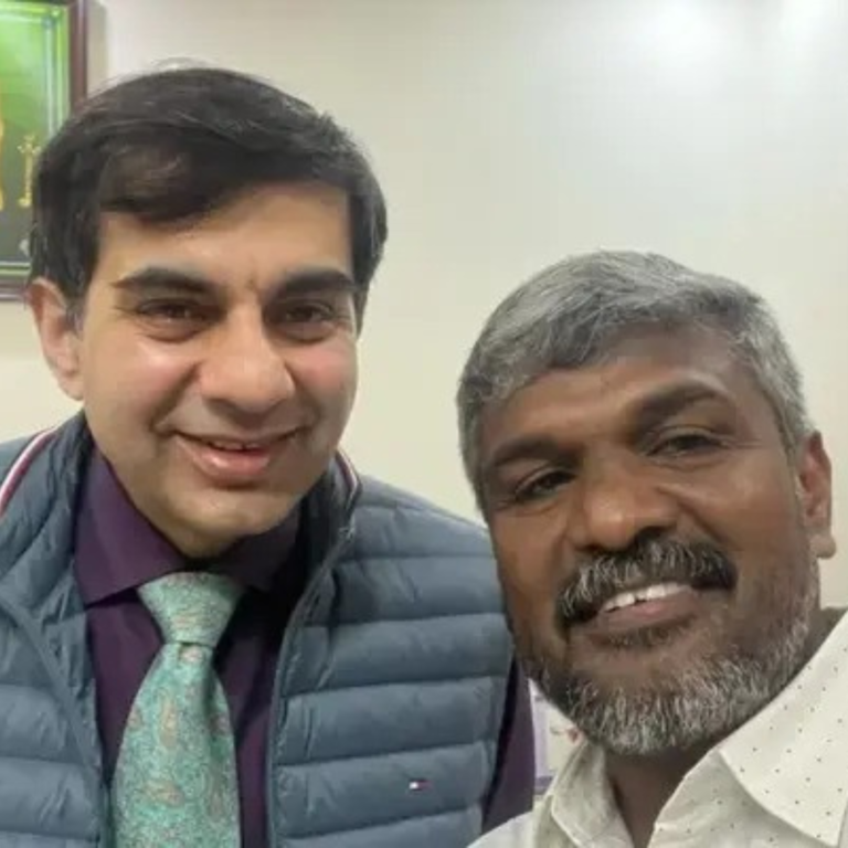 Mr.Karthi attending EVA clinic opening ceremony in chennai