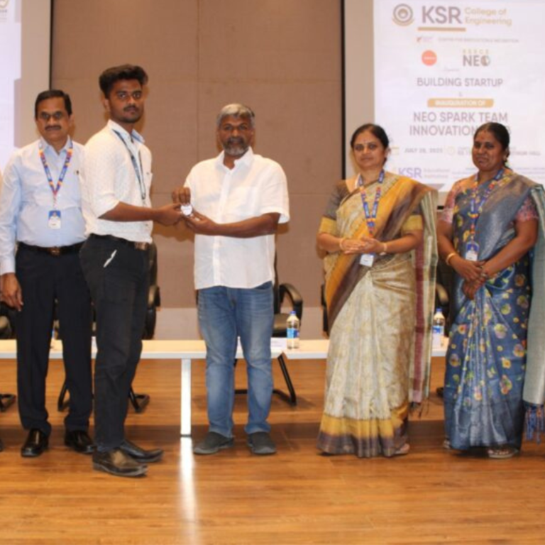 Our CEO Karthi Easwara Moorthi Graces KSR College as Chief Guest